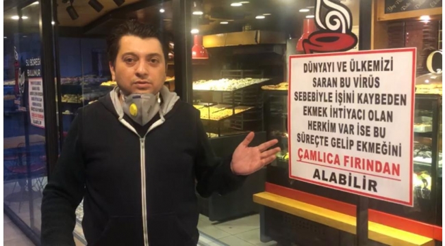 Fırın işletmecisinden ihtiyaç sahiplerine ücretsiz ekmek