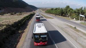 Manisa'da kırmızı otobüsler bayram boyunca ücretsiz