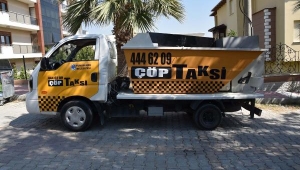 Çöpler, çöp taksi ile toplanıyor