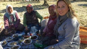 Kadın işçilerle zeytin dayanışması