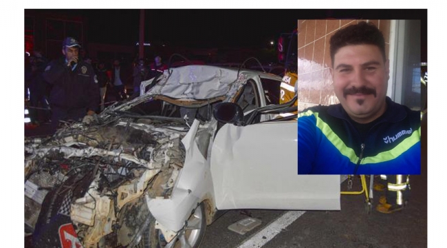 Kırmızı ışıkta bekleyen TIR'a otomobil çarptı: 1 ölü