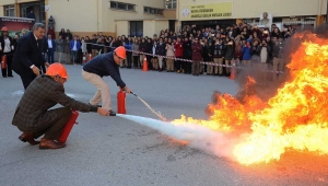 Karşıyaka’nın okullarında yangın tatbikatı