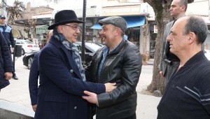  Başkan Ergün Yenilenen Çarşıyı Gezerek Esnafla Bir Araya Geldi
