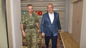 Başkan Ergün Tugay Komutanını Ağırladı