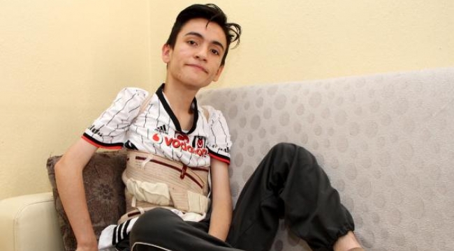 Kas hastası Mehmet'in en büyük hayali Beşiktaş