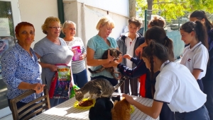 Hayvan dostlarımıza sıcak ziyaret