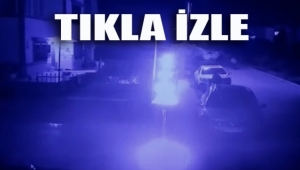 Motosiklet hırsızlığı güvenlik kamerasına yansıdı