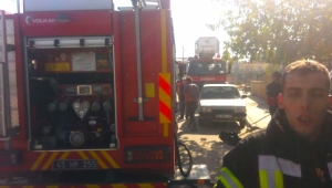 Mutfaktaki yangın korkuttu