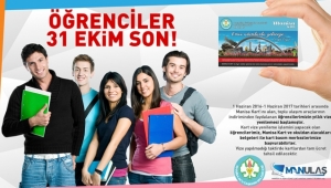 Öğrenciler İçin Son Gün 31 Ekim