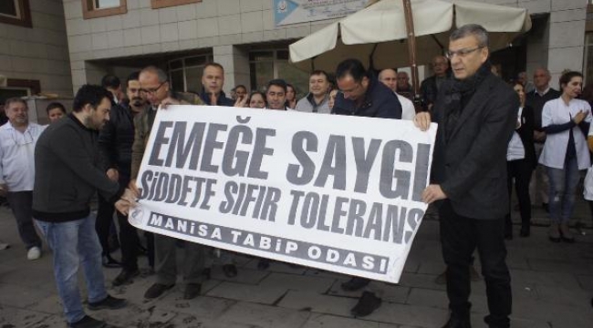 Hastanede, 'doktora saldırı' protestosu