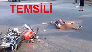 Kavşak trafik kazası 2 yaralı