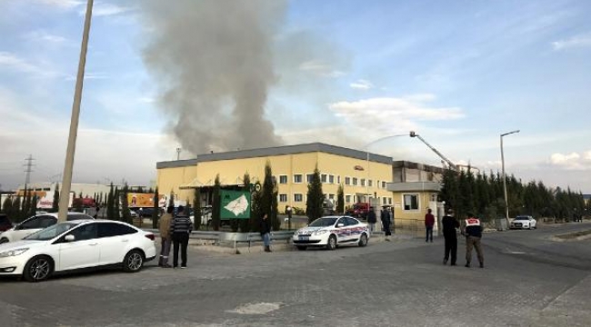 Yumurta tesisinin deposunda korkutan yangın