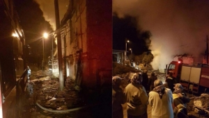 Evinde çıkan yangında can verdi