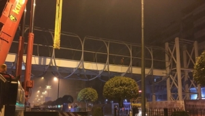 Mimar Sinan Üst Geçidi Hızla İlerliyor