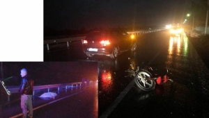 Otomobil motosiklete çarptı: 1 ölü