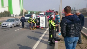 Turgutlu'da trafik kazası bir yaralı