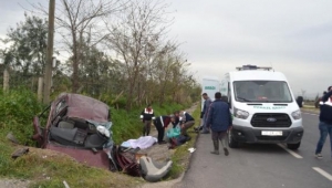 Otomobil su tahliye kanalına düştü: 1'i bebek 3 ölü