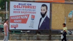 CHP Milletvekili adayı Başevirgen'in afişine çirkin saldırı