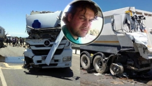 Mola için durduğu yerde, kamyonun çarpması sonucu öldü