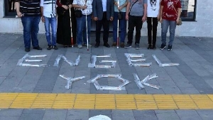 Alaşehir'de 50 görme engelliye baston