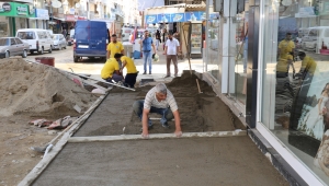 Cumhuriyet Caddesi’nde Kaldırımlara Estetik Dokunuş