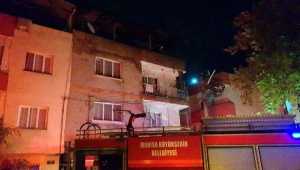 Saz atölyesinde korkutan yangın