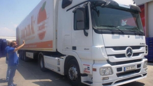 Superior seedless' üzüm ihcaatında ilk gün 54 TIR çıkış yaptı