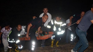 Tuvaletini yapmak isterken yamaçtan yuvarlanıp, yaralandı