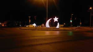 Büyükşehir’den Saruhanlı’ya Ay- Yıldızlı Aydınlatma