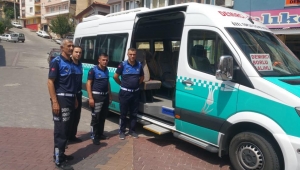 Demirci’de Toplu Ulaşım Araçları Denetlendi