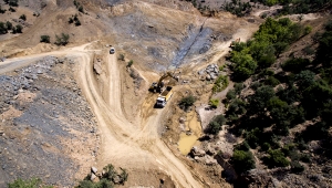 Manisalı çiftçilere her yıl 1 milyon 163 bin lira ek gelir sağlayacak Demirci Sayık Göleti'nin 3'te biri bitirildi