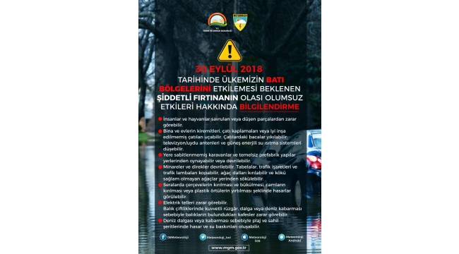 Şiddetli Rüzgar ve Fırtınadan Korunma