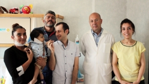 Turgutlulu babadan 11 aylık siroz hastası bebeğe yaşam hediyesi
