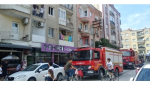 Cenaze evinde yangın