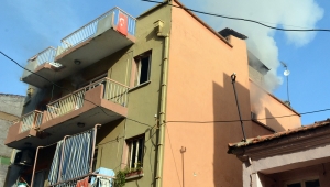 Prizde unutulan ütü yangın çıkardı VİDEO