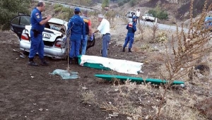 Takla atan otomobil, savruldu: 1 ölü, 3 yaralı