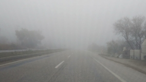 Turgutlu'da yoğun sis