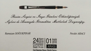 Bu resim sergi ve kitap imza töreni kaçmaz