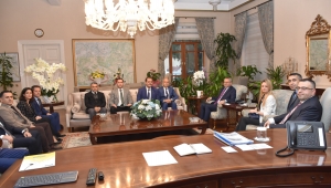 VALİ AHMET DENİZ DAİRE MÜDÜRLERİNİ KABUL ETTİ