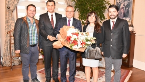 VALİ DENİZ, MANİSA MİMARLAR ODASI YÖNETİMİNİ AĞIRLADI