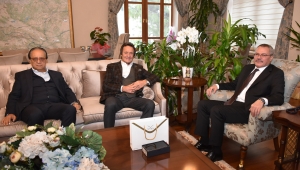 ZORLU HOLDİNG YÖNETİM KURULU BAŞKANI NAZİF ZORLU VALİ DENİZ’İ ZİYARET ETTİ