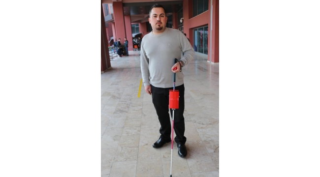 Akıllı bastonla engellilerin hayatı kolaylaşacak