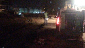 Kazı yapan iş makinesi doğalgaz borusunu patlattı