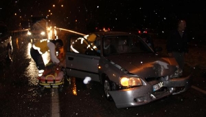 Kula'da zincirleme trafik kazası: 1 yaralı