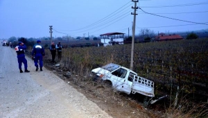 Manisa'da trafik kazası: 1 ölü, 1 yaralı