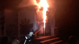 Turgutlu'da trafo alev alev yandı