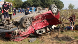 Asker ziyaretine gelen aile kaza yaptı: 7 yaralı