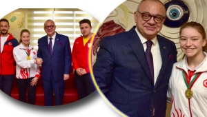 Başkan Ergün'den Ayşe Begüm'e tebrik