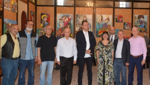 Ressam Kuşoğlu’nun ‘Kirpikleri Nakışlı Kadınlar’ sergisi açıldı