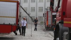Manisa’da beton fabrikasında yangın